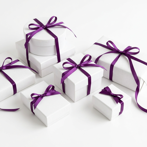 Cinta de Satén Morada de 6mm, de una Sola Cara, 100% Poliéster, 20 Rollos x 8 Metros, para Envolver Regalos, Manualidades Florales, Lazos para el Cabello, al por Mayor - Product Image 4