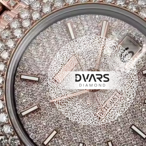 Luxury Moissanite <b>Diamond</b> <b>Watch</b> with Pointer Dial Water Resistant for Men and Women Elegant for Parties & Gifting From India - Product Image 3