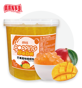 Bolas de Tapioca de Mango de Alta Calidad, 3.2 kg, Ingredientes para Té de Burbujas, Certificación HACCP, ISO, HALAL, 18 Meses de Caducidad, Taiwán - Product Image 1