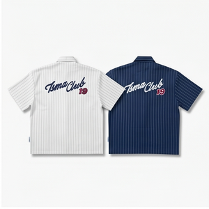 เสื้อเชิ้ตฤดูร้อนแห้งเร็ว พิมพ์ลายไหมพรม ปักลาย  ผ้าโพลีเอสเตอร์/คอตตอน  แบบ OEM ODM สำหรับวัยรุ่น  แขนสั้น  ใส่ได้ทั้งชายและหญิง - Product Image 2