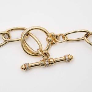 Collar Clásico de Cadena de Oro Rosa de 14K con Cierre de Palanca Frontal, Joyería Minimalista de Diseño, Accesorio de Moda - Product Image 3