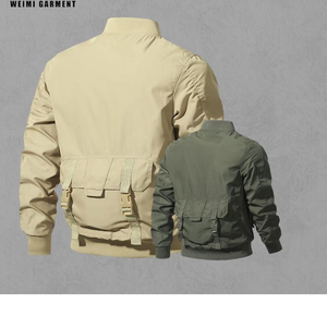 Chaqueta Bomber de Algodón con Cierre para Hombre, Personalizable y Transpirable - Estilo Urbano Personalizado - Product Image 5