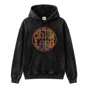 Sweats à capuche oversize en gros, broderie de logo personnalisée, impression numérique, molleton de coton, OEM ODM, streetwear, vacances, vente en gros, faible MOQ - Product Image 2