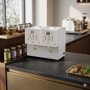 KEI FU Commercial Dual-Hopper Automatic Powder Dispensing <b>Machine</b> HF-D02|Precision <b>Bubble</b> <b>Tea</b> Juice Powder Filler Smart Dispense - Product Image 4