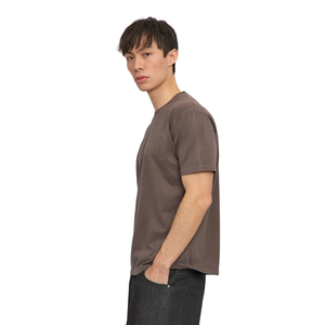 T-shirt uni à col rond et manches courtes pour homme, coupe classique, épaules naturelles, coupe ajustée, en jersey décontracté, vente en gros personnalisée, vente directe usine - Product Image 1