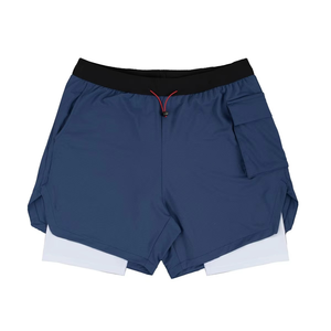 Comfortable Jogging Shorts with Double <b>Layer</b> Fabric Men's Basketball and Running Shorts Supplier Fast Dry Gym Shorts for Fitness - Product Image 4