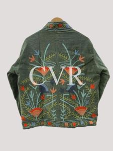 Veste Bohème à Col Mandarin Brodé de Fleurs, Grande Taille, Vêtement d'Extérieur pour Femmes, Automne, Casual, Manches Longues, Manteau en Velours - Product Image 3