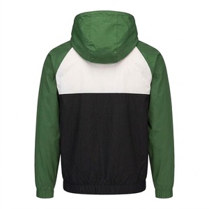 Chaqueta Cortavientos Impermeable con Capucha y Bloques de Color en la Parte Delantera, Diseño Personalizado con Logotipo, para Hombre, Estilo Urbano, para Correr y Actividades al Aire Libre - Product Image 2