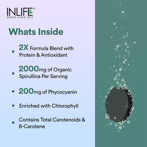 Complément alimentaire à la spiruline certifié GMP pour adultes, superaliment vert, protéines, antioxydants, immunité, 60 comprimés, 2000 mg (par portion) - Product Image 3