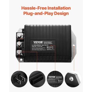 Regolatore di velocità per golf cart 48V 250A con protezione IP65, ricambio per controller motore CC per golf cart Club Car 2000-2008 - Product Image 6