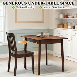 Tavolo da Pranzo Rettangolare per Cucina e Soggiorno per Accogliere gli Ospiti - Product Image 3