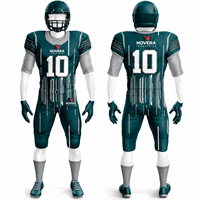 Fabricant direct de maillots de football américain personnalisés par sublimation, vente en gros, maillots de jeu respirants en mesh pour équipes, kits NOVERA