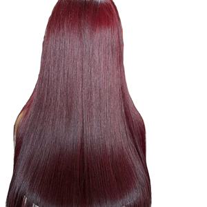 Vente en gros 100% perruque couleur vietnamienne extensions de cheveux humains bruts simple donneur pointe ruban Ins os cheveux raides grade 12 cheveux vierges - Product Image 3