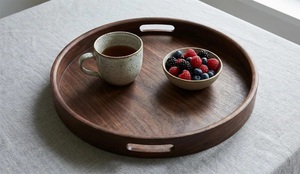 Handmade Commercial Grade Eco-Friendly Multifunctional Wood <b>Serving</b> <b>Tray</b> Farmhouse Style Rustic Polished Platter Catering - Product Image 3