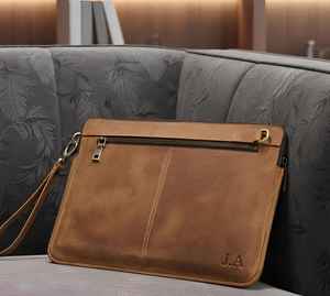 Funda de Cuero Genuino para Portátil de 14 Pulgadas, Estilo Vintage, Resistente, Ligera y Ecológica, de Cuero de Primera Calidad - Product Image 4