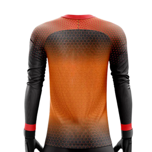Ensemble de gardien de but à pois, maillot à col rond à manches longues et short pour homme, séchage rapide, évacuation de l'humidité, polyester écologique, football - Product Image 4