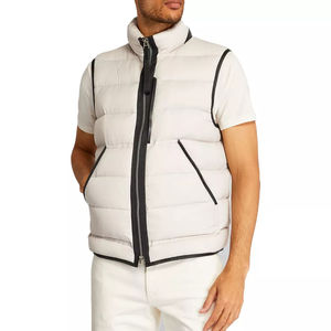 Gilet matelassé réversible personnalisé de haute qualité pour homme, avec logo sur mesure, respirant, léger, sans manches, chaud pour l'hiver - Product Image 1