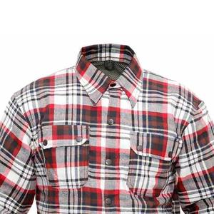 2026 Double Layered Aramid Reinforced Breathable Unisex All Seasons Heavyweight Cotton Motorbike Riding Shirt <b>Biker</b> <b>Jacket</b> - Product Image 2