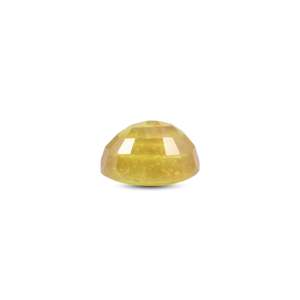 Loose 5.4 Carat Oval Cut Yellow Sapphire Gemstone for Fine Jewelry - Product Image 3