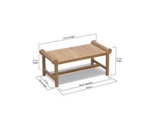 Mesa de Comedor Rectangular Minimalista de Madera de Teca Sólida, Ecológica, Duradera, Hecha a Mano, para Interiores y Exteriores, Acabado Natural, Muebles Personalizados - Product Image 6