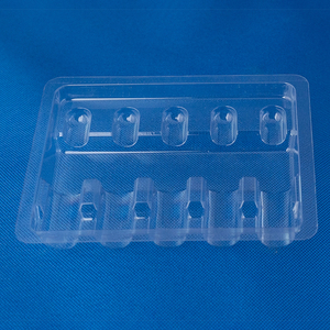 ถาดใส่ยาแบบใช้แล้วทิ้ง ทำจากพลาสติก PVC รูปทรงสี่เหลี่ยมผืนผ้า โปร่งใส ใช้สำหรับบรรจุยา ผลิตจากวัสดุรีไซเคิล หนา 1 มม. - Product Image 2