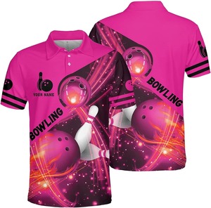 เสื้อโปโลแขนสั้นผู้ชายลายพิมพ์ดิจิทัล โพลีเอสเตอร์ แห้งเร็ว ดีไซน์สปอร์ต พร้อมชื่อและโลโก้ด้านหน้า - Product Image 2