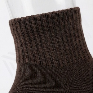 Knee High <b>Compression</b> <b>Running</b> <b>Socks</b> Brown Geometric Pattern Breathable Polyester Spandex Adult Sports <b>Socks</b> - Product Image 4