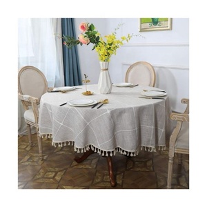 <span class=keywords><strong>2025</strong></span> mới phong cách Trung Quốc không thấm nước dùng một lần thêu bông sang trọng bàn tiệc bảo vệ trắng vải nâu ren cố định - Product Image 5