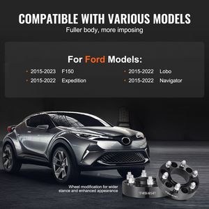 Distanziali Ruota Forgiati a 6 Fori 1.5'' 6x5.3'' Mozzo Centrato M14 X1.5 Perni 87.1mm Foro Adattatori Ruota a 6 Fori per Ford F - Vestibilità Perfetta! - Product Image 4