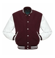 Blousons universitaires d'hiver élégants et personnalisés pour hommes en laine Melton, style urbain, avec capuche, imperméables, réversibles et en cuir écologique, vente en gros