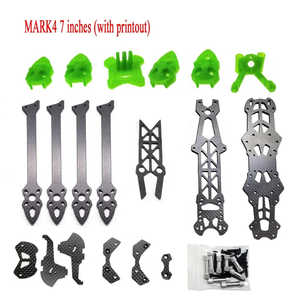 ร้านของฉัน Mark4 7นิ้ว295มม. พร้อมกรอบคอร์ดคอบเตอร์แขน5มม. 3K คาร์บอนไฟเบอร์ชุดโดรนขนาดเล็ก FPV 180ก. - Product Image 5