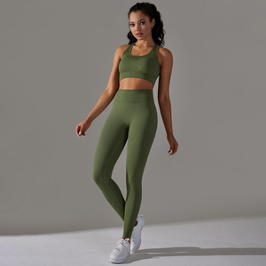 Conjunto Deportivo de Dos Piezas para Mujer, Bra Deportivo y Leggings, Ropa Deportiva para Yoga, Fitness, Gimnasio, Ejercicio y Entrenamiento - Product Image 6