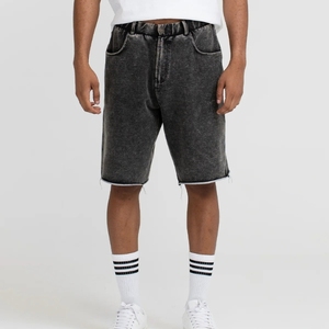 Shorts en jean pour homme, hiver, entièrement personnalisables, streetwear, 360g, 100% coton, tissu respirant et à séchage rapide, haute qualité, couleur personnalisable - Product Image 4