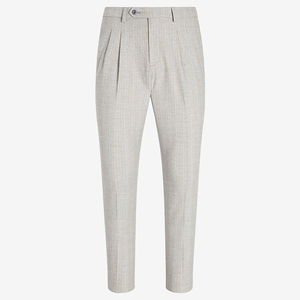Pantalones Casuales Blancos para Hombre Active Squad, Corte Slim Recto, Tela de Algodón 100%, Cierre de Botones, Forro Polar, para Verano - Product Image 1