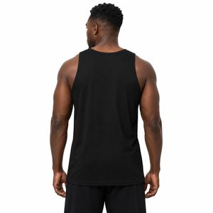 Camiseta sin mangas Cosh International para hombre, color negro sólido, cuello redondo, transpirable, elegante, para uso al aire libre, estilo musculoso. - Product Image 6