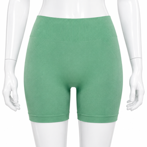 Shorts de Yoga para Mujer, Cintura Alta Elástica, Sólidos, Transpirables, Sin Costuras, de Spandex/Modal, Diseño Simple, Sexy, Deportivos, para Fitness - Product Image 3