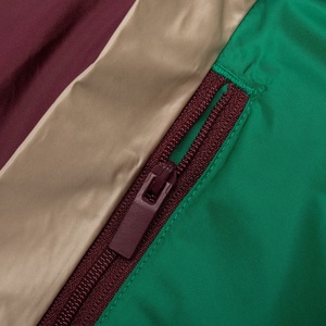 Windbreaker Jacket Waterproof Running Custom Men Coat With Zipper Color Blocked Patchwork Men Retro Vintage Track Jacket - Product Image 5