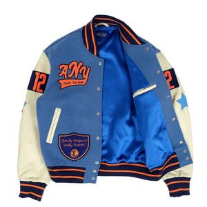 Veste universitaire très cousue, bonne quantité, nouveau design, couleur unie, veste d'hiver Letterman, veste de baseball universitaire pour hommes - Product Image 5