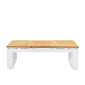 Modern Teak Outdoor Hanno <b>Coffee</b> <b>Table</b> <b>Garden</b> Set Steel Frame Weather Resistant Design Eco-Friendly Durable for 2 Seating - Product Image 5
