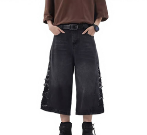 Shorts de Mezclilla para Hombre de Marca Privada al por Mayor, Shorts de Verano de Mezclilla Índigo, Ajuste Cómodo para Vendedores de Ropa en Línea - Product Image 3