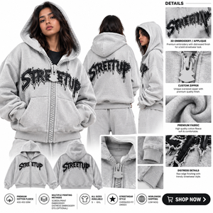 Men's Custom Horn Rosy Zip <b>Rhinestone</b> Oversized Spiked Hood Sparkly Hoodie Casual Streetwear Winter Blushing <b>Jacket</b> Wholesale - Product Image 4