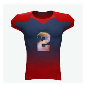 Camiseta de Fútbol Americano para Hombre, Uniforme Personalizado de Malla, Impresión por Transferencia de Calor, Cosido, Ropa Deportiva de Equipo, Manga Corta, Logotipo Frontal - Product Image 2