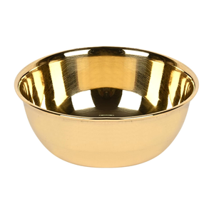 Premium Gold Finish Brass Bowl <b>Set</b> of 4 Handcrafted Tree Etched Modern Design Dishwasher Safe Lightweight Decorative Bowls - Product Image 3