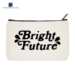 Hot Selling Canvas Cosmetic Zipper Pouch <b>Makeup</b> Bag Durable Organizer <b>for</b> Travel <b>Storage</b> Beauty Use Unisex - Product Image 1