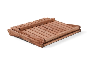 Zapatero portátil plegable de 2 niveles de madera de acacia, pantalla multiusos para entrada al aire libre, puerta de baño, proveedor de Vietnam - Product Image 4