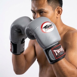Premium Leather MMA <b>Boxing</b> <b>Gloves</b> for Heavy <b>Bag</b> Training Professional Kickboxing Sparring-Adjustable Hook Loop Closure - Product Image 1