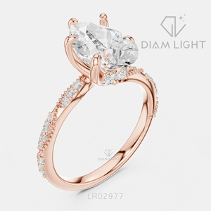 แหวนเพชรทรงลูกแพร์ 2.38 กะรัต ทองคำขาว 14K สำหรับผู้หญิง ได้รับการรับรองจาก IGI สี F+ ความสะอาด VS+ ของขวัญสำหรับผู้หญิง - Product Image 4