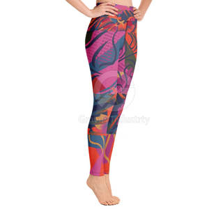 Hot Sale Latest Women <b>Legging</b> High Quality Elastic <b>Waist</b> Solid Full Length Yoga Wear Comfortable Breathable Eco-Friendly <b>Low</b> MOQ - Product Image 3