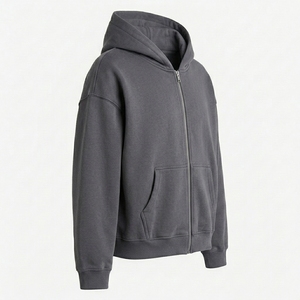 Nouvel arrivage : Sweat à capuche zippé personnalisé pour homme – Vêtement d'extérieur moderne avec construction haut de gamme et solutions de fabrication en gros - Product Image 3