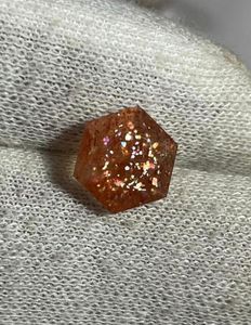 Pierre précieuse naturelle de pierre de soleil en vrac, multi-couches, orange, taille fantaisie, pour la fabrication de bijoux - Product Image 1